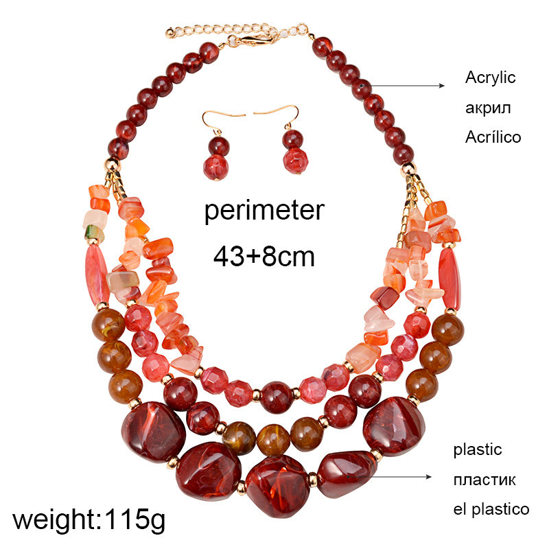 Wedding Accessories African Beads Jewellery Set - Badi Jewellery store