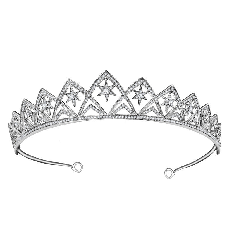 European Wedding XINGX Bridal Crown Headband - Badi Jewellery store