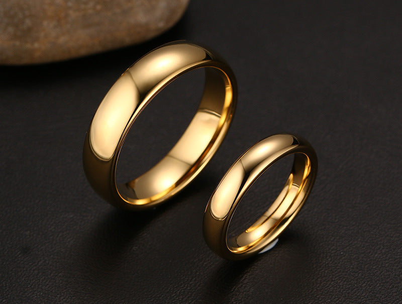 Wedding Rings For Couple Solid Gold-Color