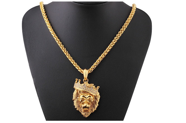 diamond crown lion