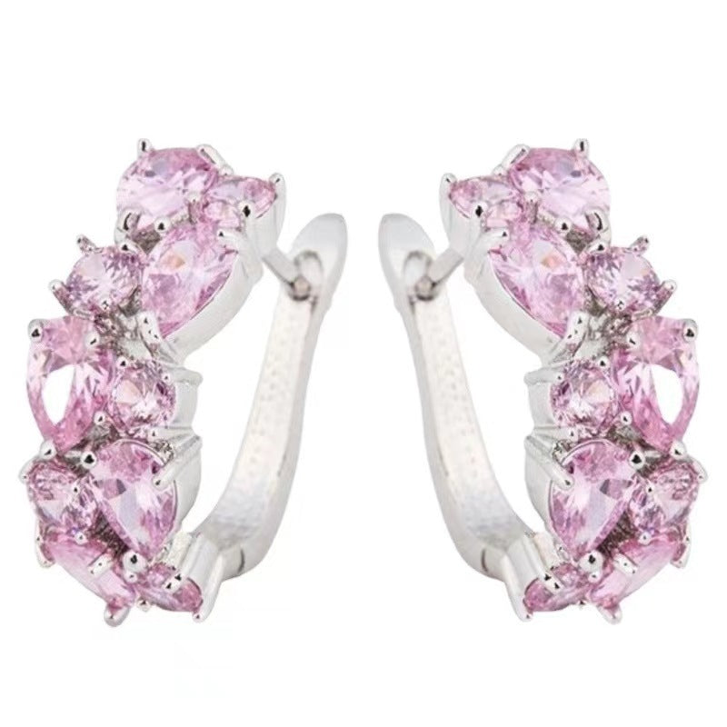 Diamond Crystal Zircon Ear Clip Affordable Luxury Earrings Women - Badi Jewellery store