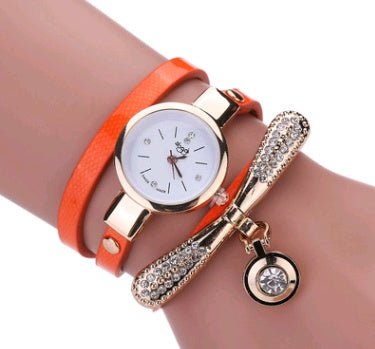 Thin belt fashion ladies watch