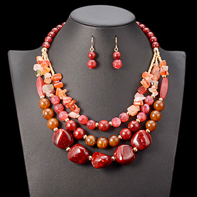 Wedding Accessories African Beads Jewellery Set - Badi Jewellery store