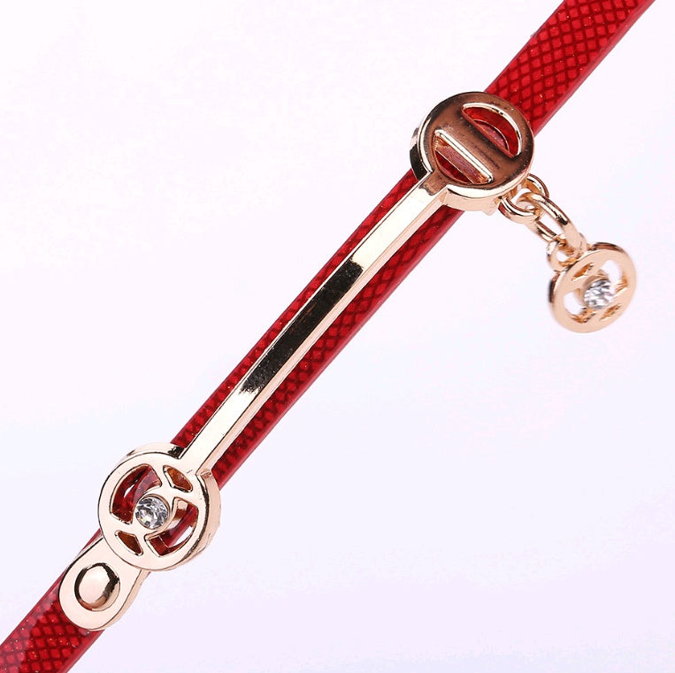 Thin belt fashion ladies watch