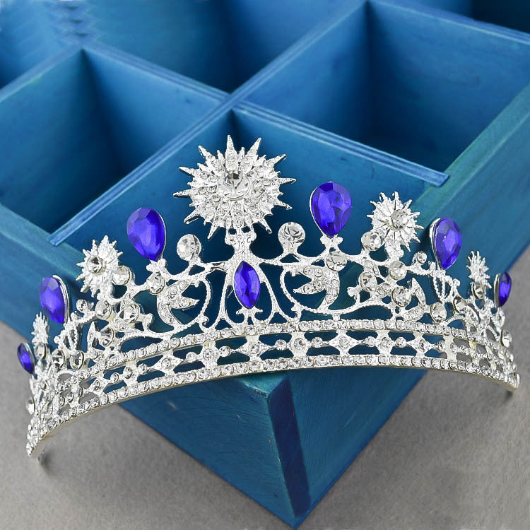 European Style Wedding Alloy Crown Hair Accessories - Badi Jewellery store