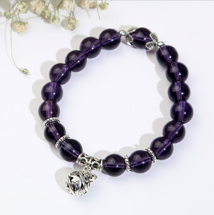 Natural opal beads bracelets crystal fashion women bracelet vintage stainless steel braceletes for women - Badi Jewellery store