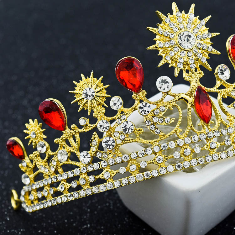 European Style Wedding Alloy Crown Hair Accessories - Badi Jewellery store