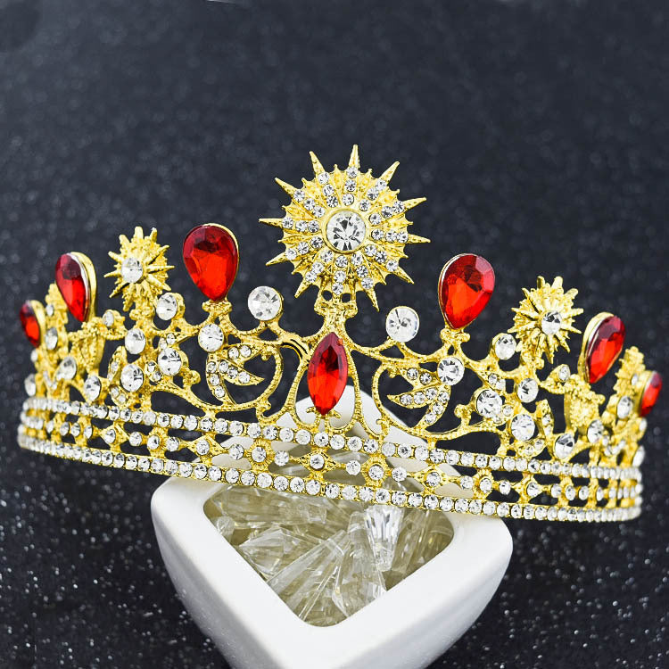 European Style Wedding Alloy Crown Hair Accessories - Badi Jewellery store