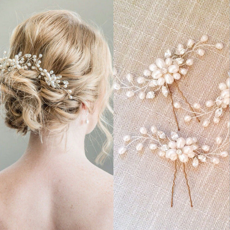 Wedding headdress hairpin pin U - Badi Jewellery store