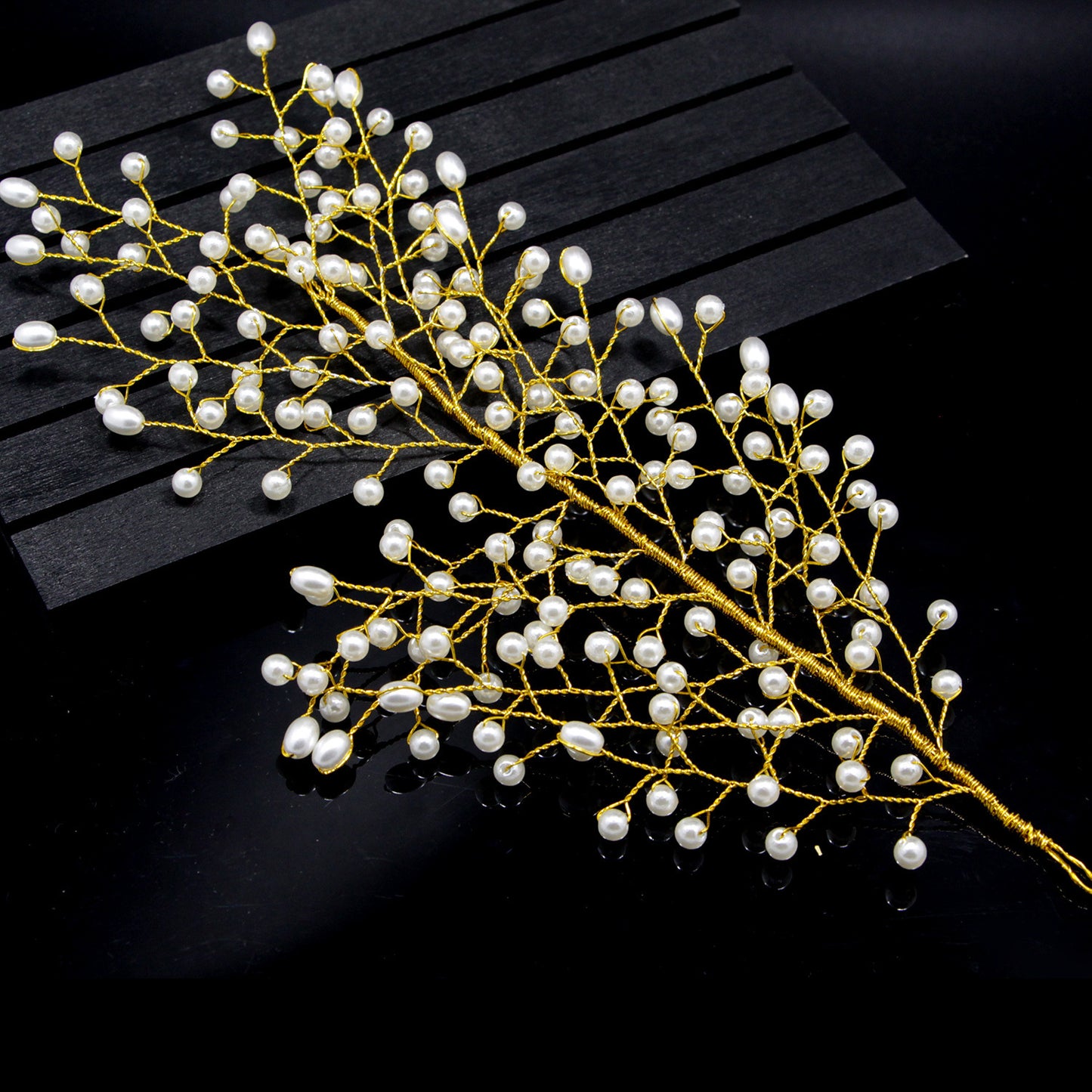 handmade pearl comb - Badi Jewellery store