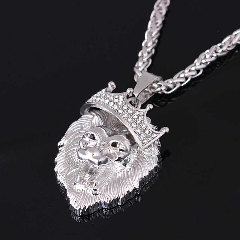diamond crown lion