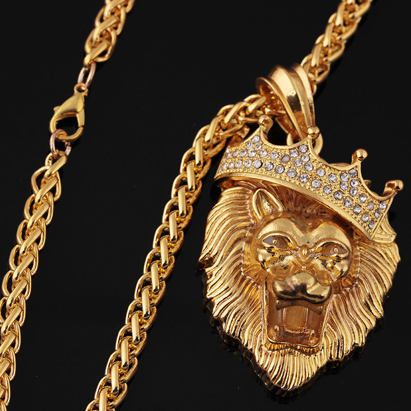 diamond crown lion