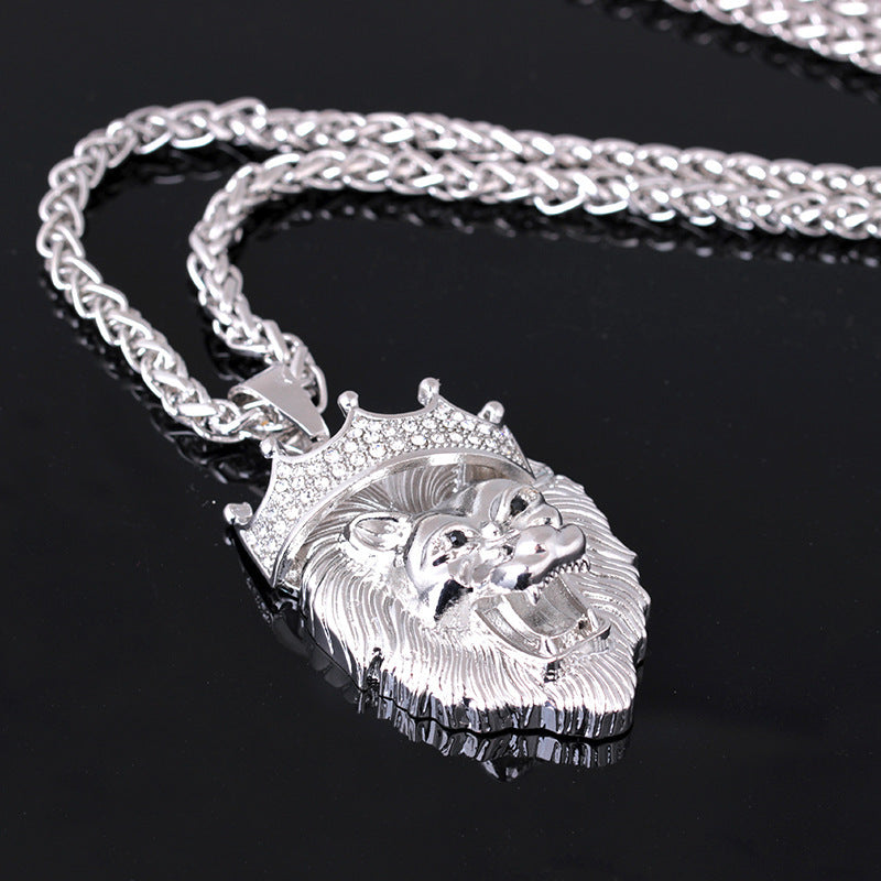 diamond crown lion