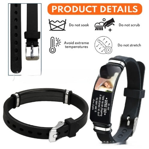 Silicone Titanium Steel Bracelet - Badi Jewellery store