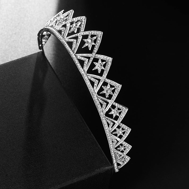 European Wedding XINGX Bridal Crown Headband - Badi Jewellery store