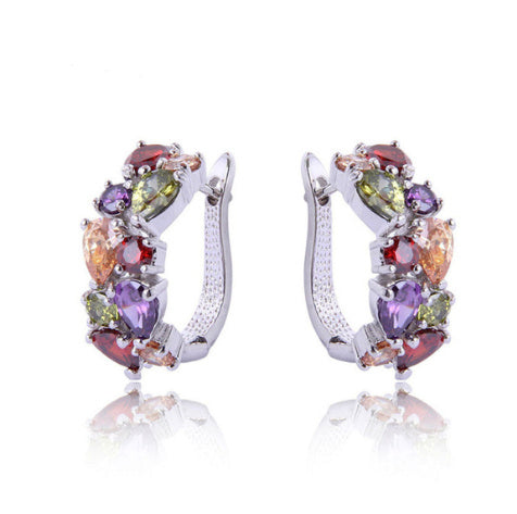 Diamond Crystal Zircon Ear Clip Affordable Luxury Earrings Women - Badi Jewellery store