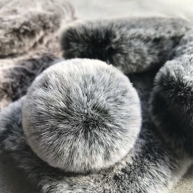 Simple Winter Warm Rabbit Plush Phone Case