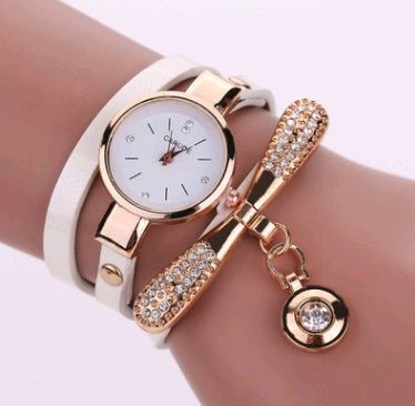 Thin belt fashion ladies watch