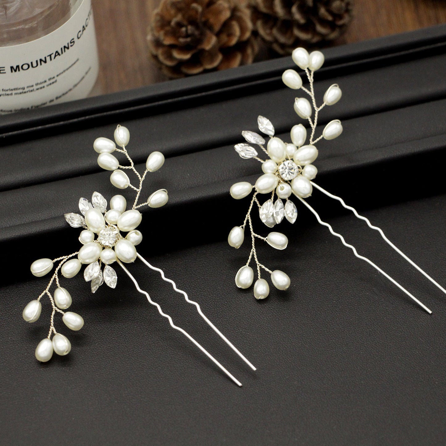 Wedding headdress hairpin pin U - Badi Jewellery store
