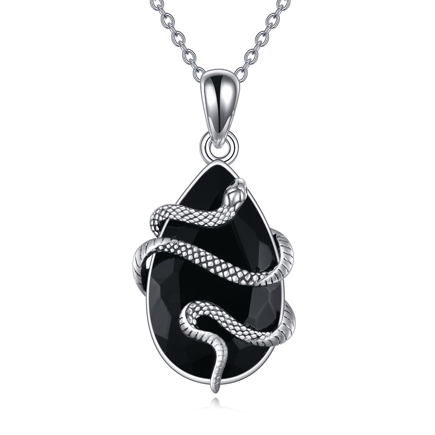 Sterling Silver Black Obsidian Tourmaline