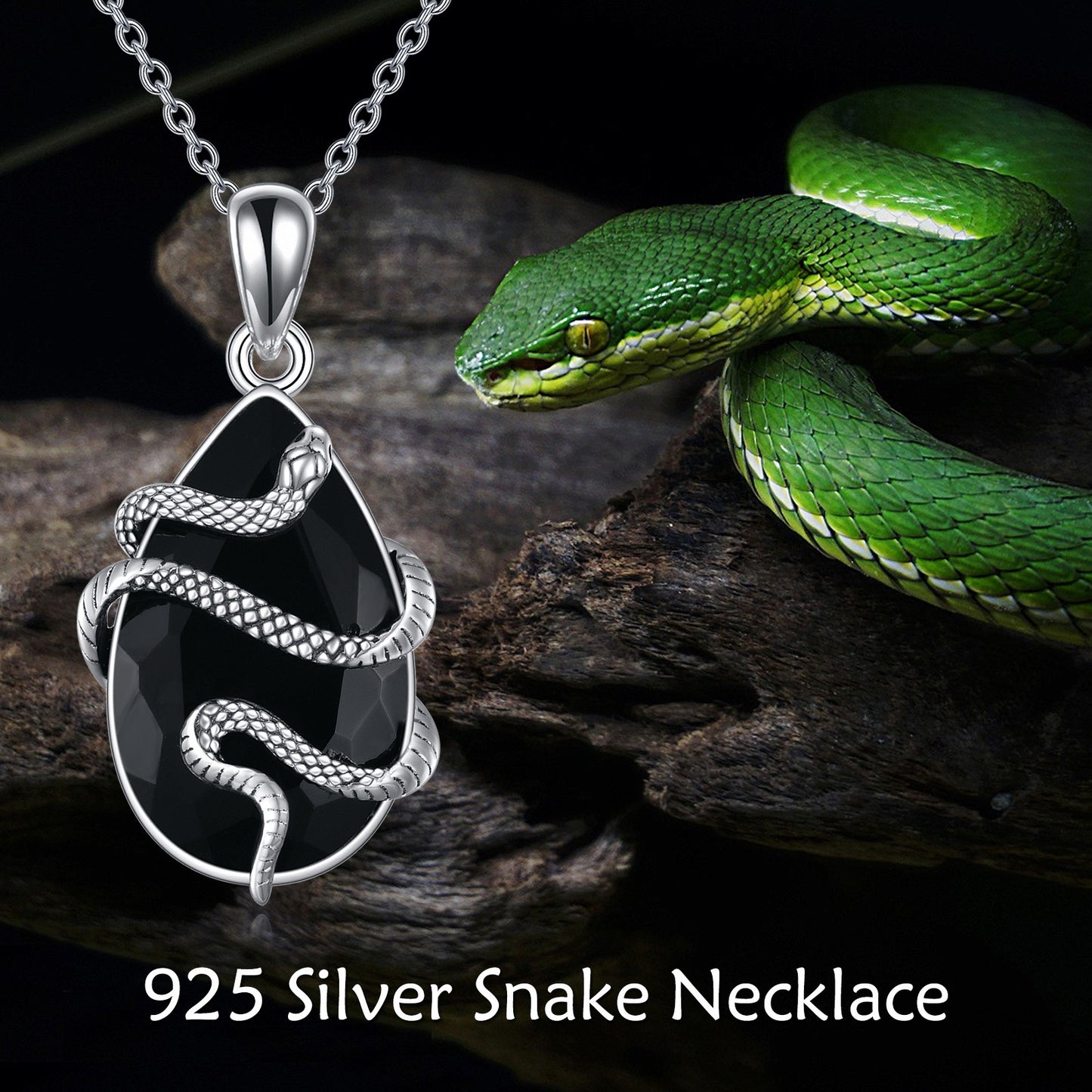 Sterling Silver Black Obsidian Tourmaline