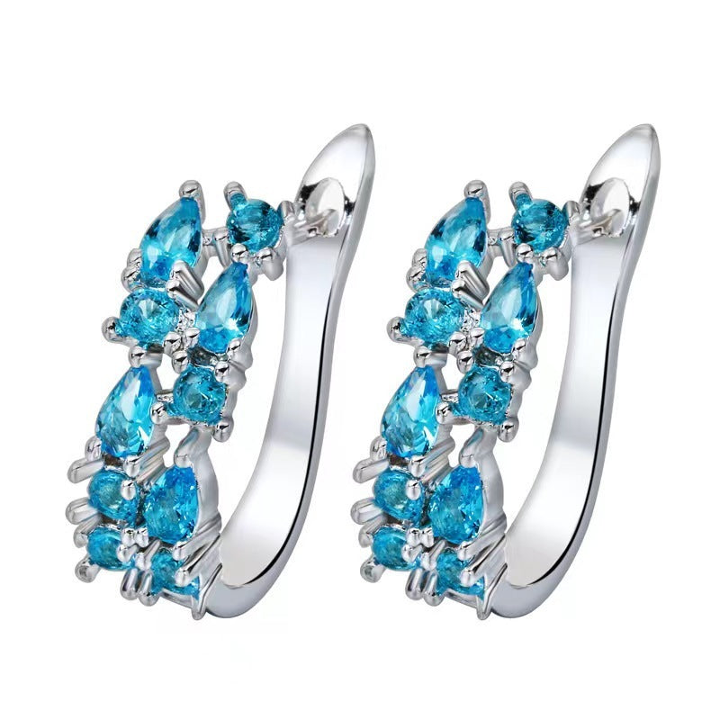 Diamond Crystal Zircon Ear Clip Affordable Luxury Earrings Women - Badi Jewellery store