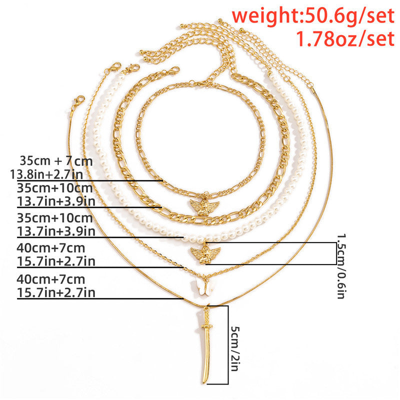 Angel Multi-Element Set Necklace