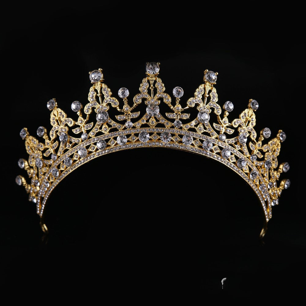 Queen Bridal Wedding Crown Headdress - Badi Jewellery store