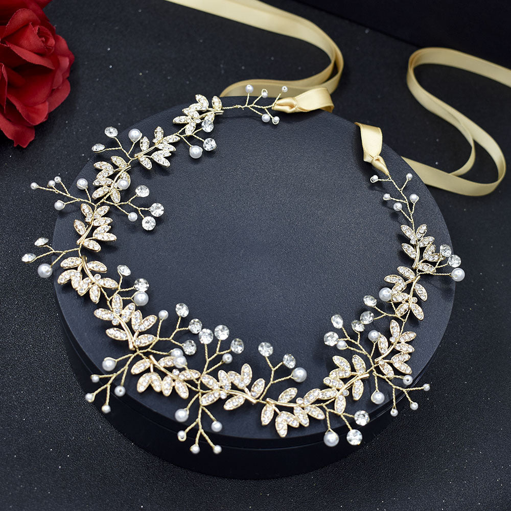 Bridal Hair Band Rhinestone Alloy - Badi Jewellery store