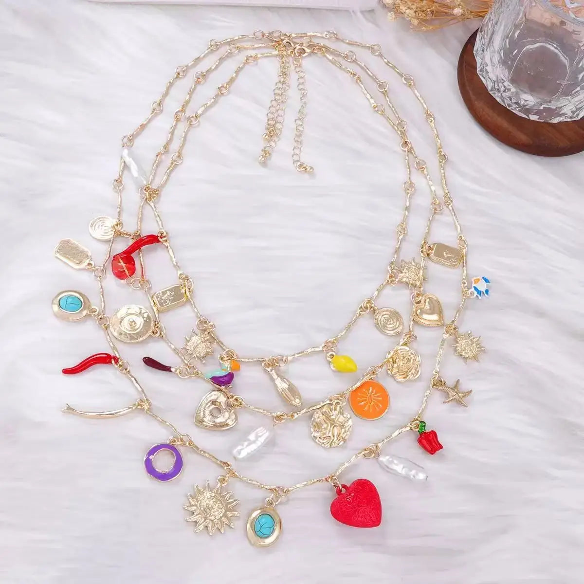 Flower Pendant Necklace - Badi Jewellery store