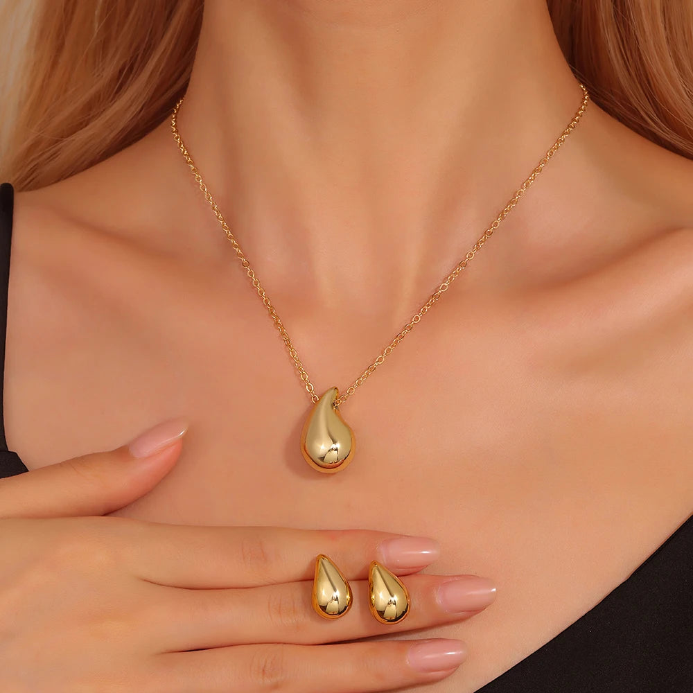 3 Pcs Set Of Earrings Pendant Necklace For Women - Badi Jewellery store