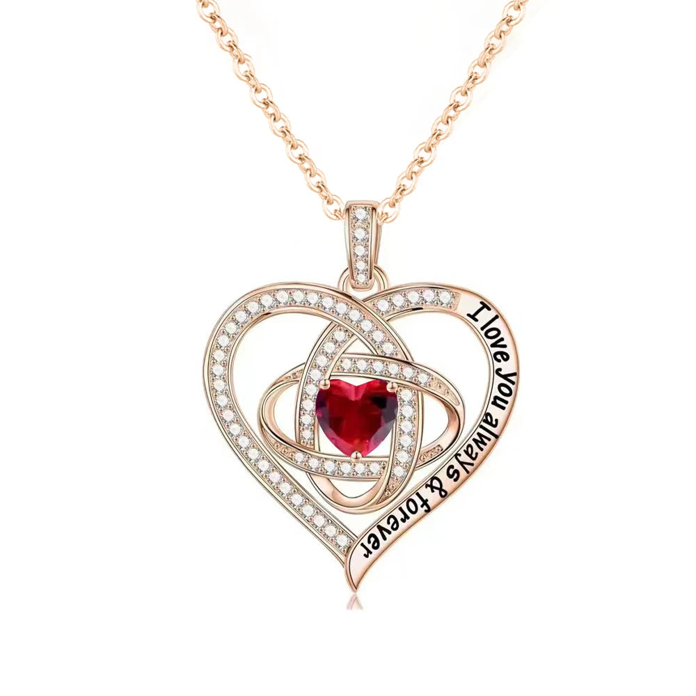 Pendant Necklaces Rose Flower Gift Box For Girlfriend / Women - Badi Jewellery store