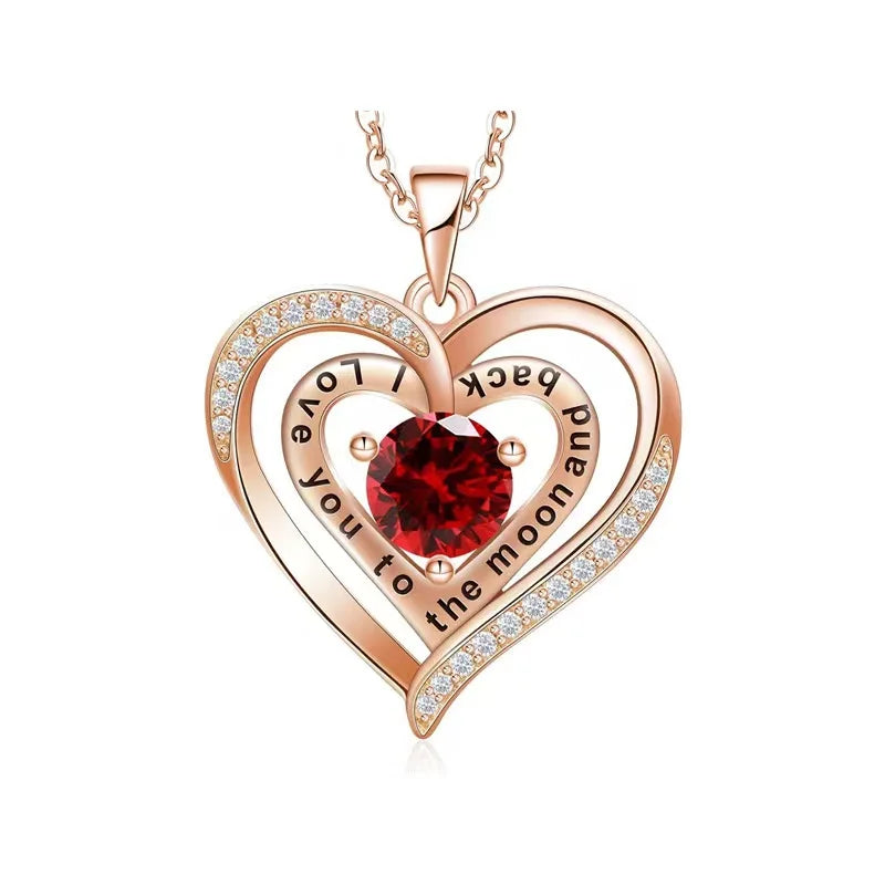 Pendant Necklaces Rose Flower Gift Box For Girlfriend / Women - Badi Jewellery store