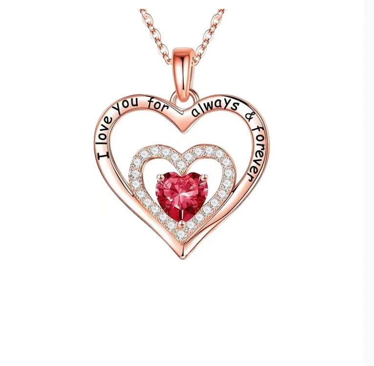 Pendant Necklaces Rose Flower Gift Box For Girlfriend / Women - Badi Jewellery store