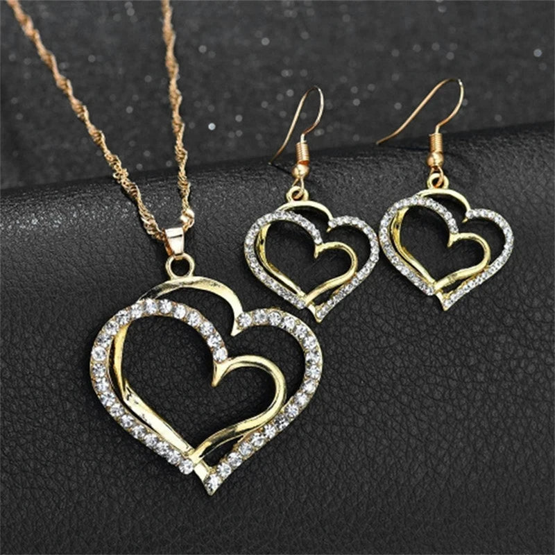 3 Pcs Set Of Earrings Pendant Necklace For Women - Badi Jewellery store