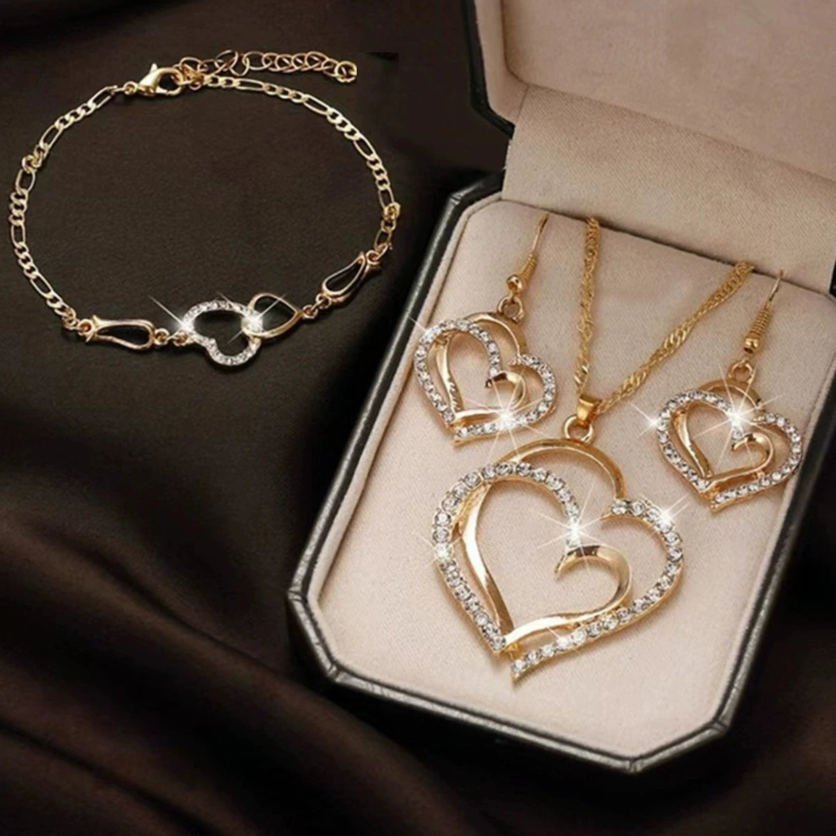 3 Pcs Set Of Earrings Pendant Necklace For Women - Badi Jewellery store