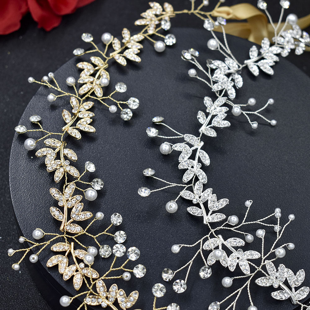 Bridal Hair Band Rhinestone Alloy - Badi Jewellery store