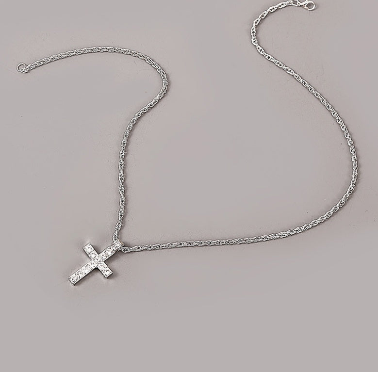 Cross Pendant Necklaces For Women Men Punk Hiphop Rope Chain On Neck Rapper Jewelry - Badi Jewellery store
