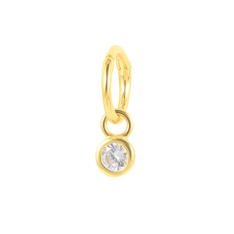 Bee Geometric Diamond Ear Cuff
