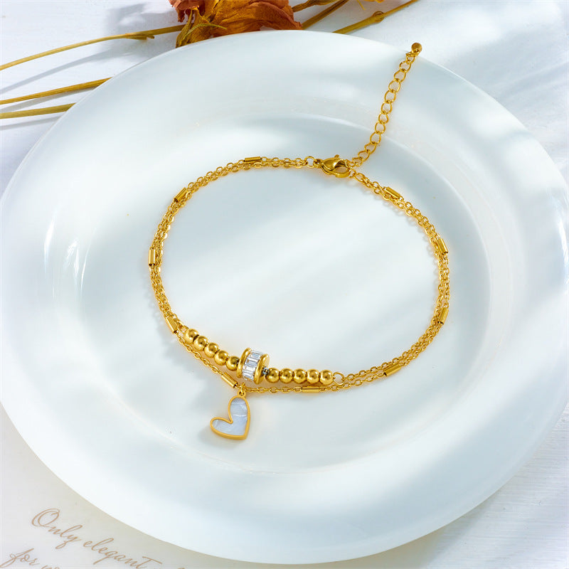 Fashion Jewelry Boho Classic Love Heart Ankle Chain - Badi Jewellery store