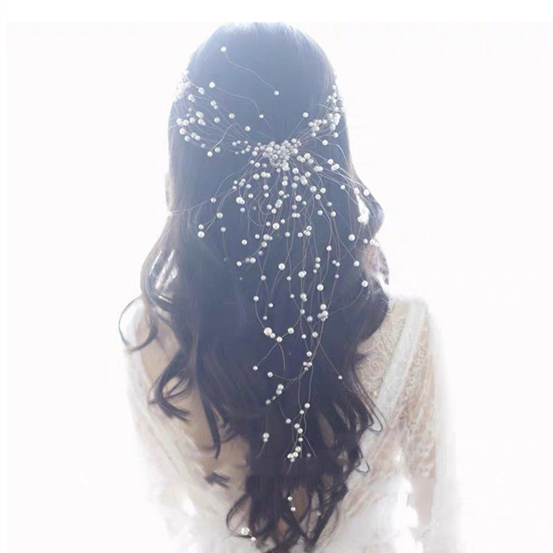 Bridal Headdress Handmade Pearl Fairy Hairband Super Fairy - Badi Jewellery store