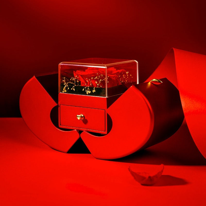 Fashion Jewelry Box Red Apple Gift Necklace - Badi Jewellery store