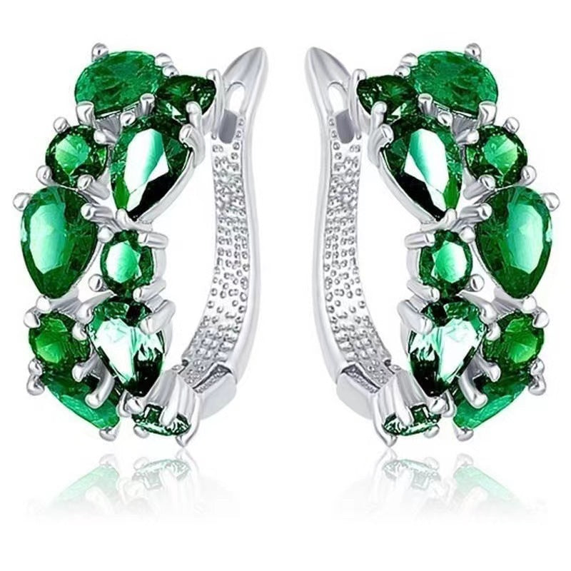 Diamond Crystal Zircon Ear Clip Affordable Luxury Earrings Women - Badi Jewellery store