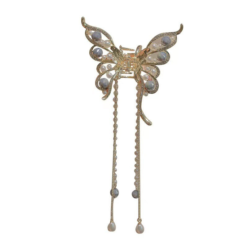 Women's Fashion Temperament Bow Tassel Grab Clip - Badi Jewellery store