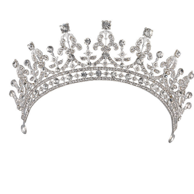 Queen Bridal Wedding Crown Headdress - Badi Jewellery store