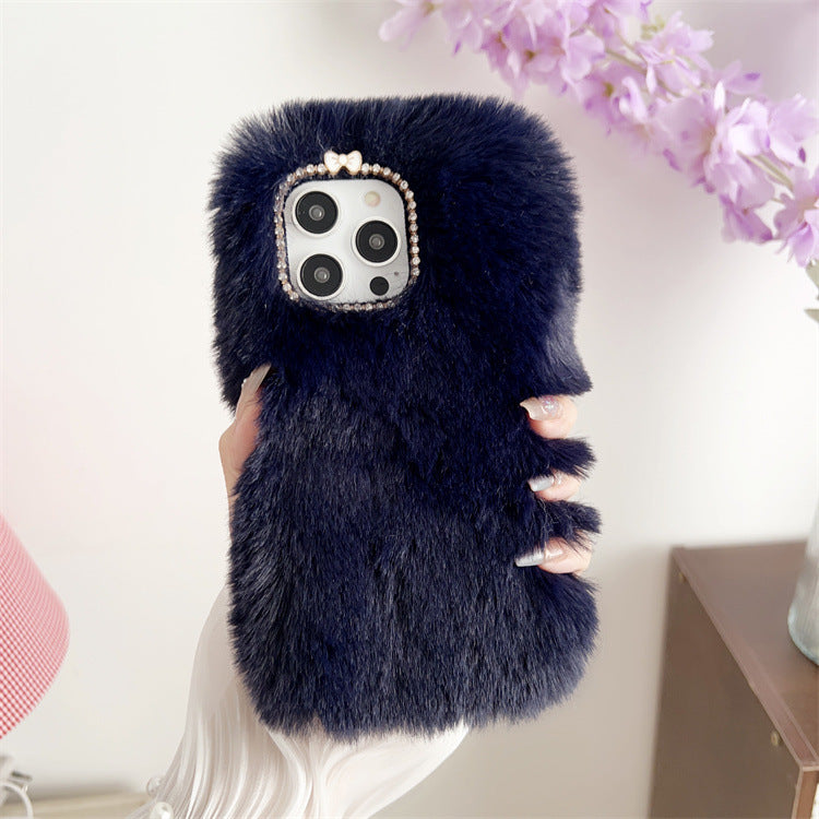 Autumn And Winter Plush Sets Of Warm Phone Case