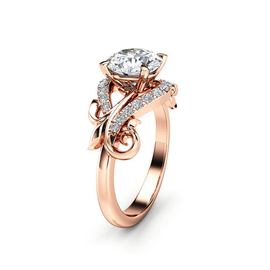 Engagement Rings for Women Rose Gold Wedding Ring