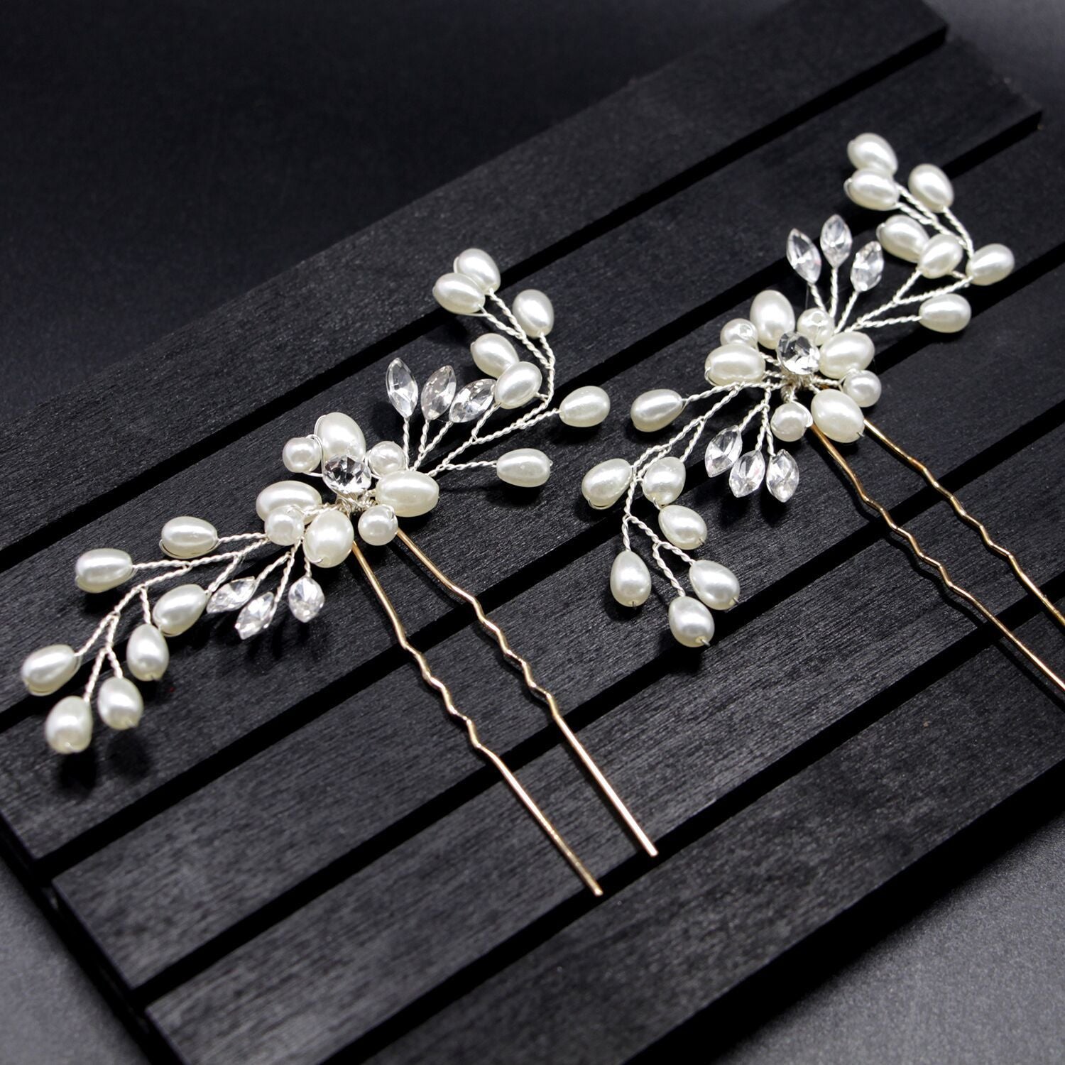 Wedding headdress hairpin pin U - Badi Jewellery store