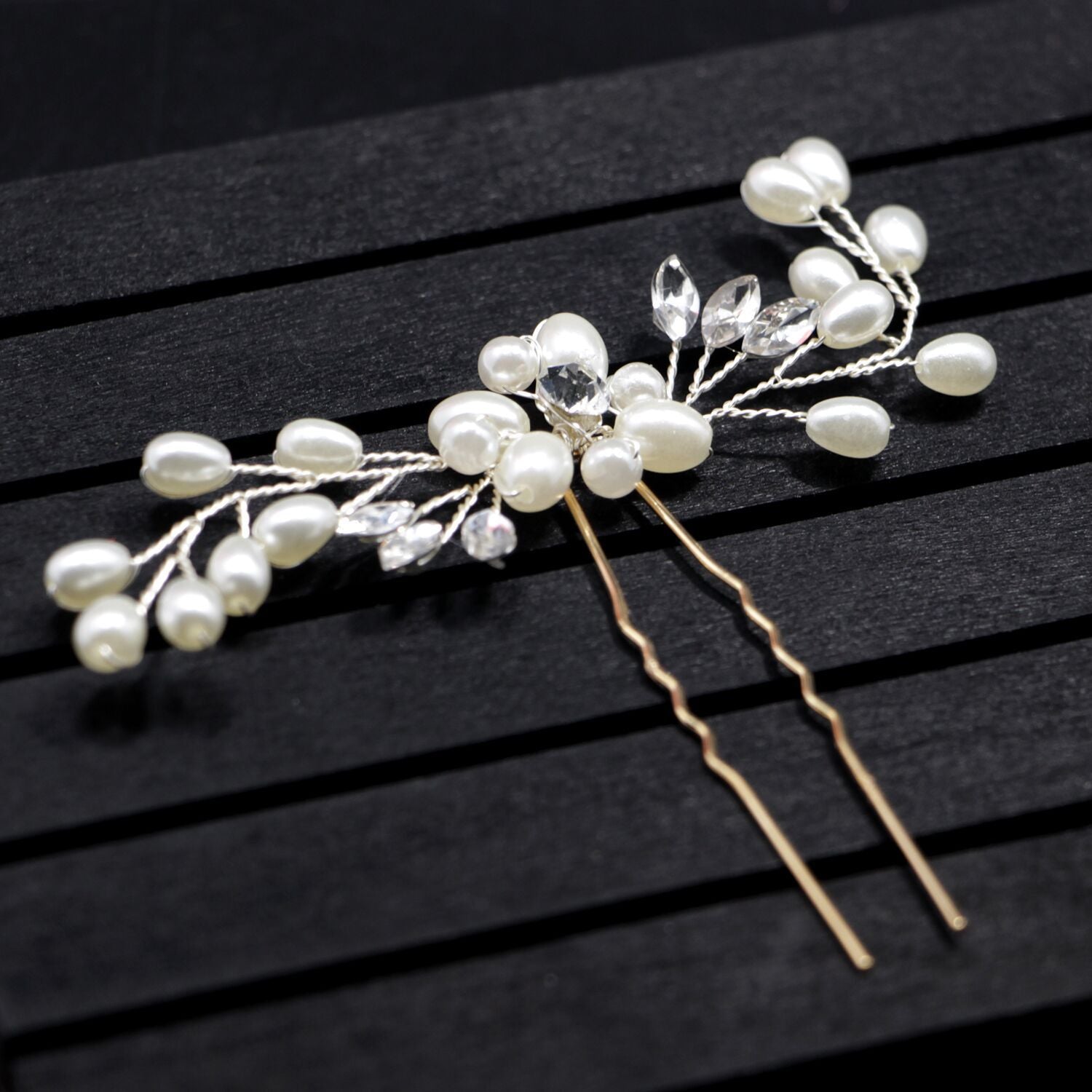 Wedding headdress hairpin pin U - Badi Jewellery store