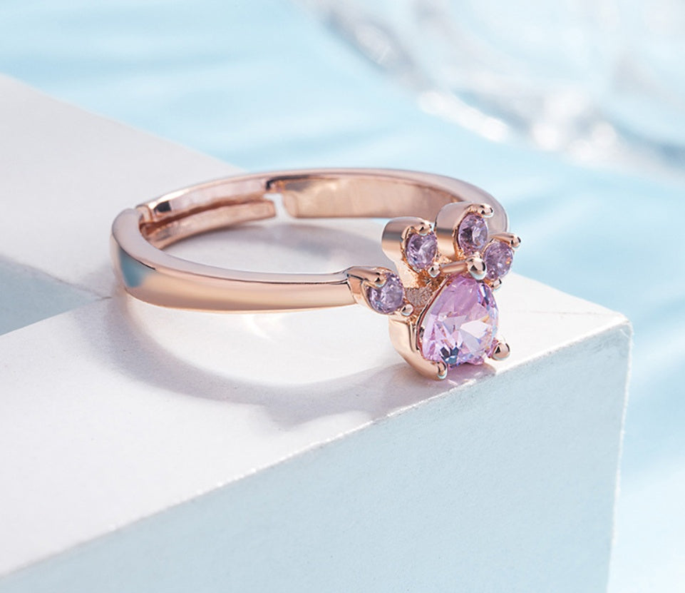 New Cat Bear Dog Paw Ring for Women Jewelry Sets - Badi Jewellery store